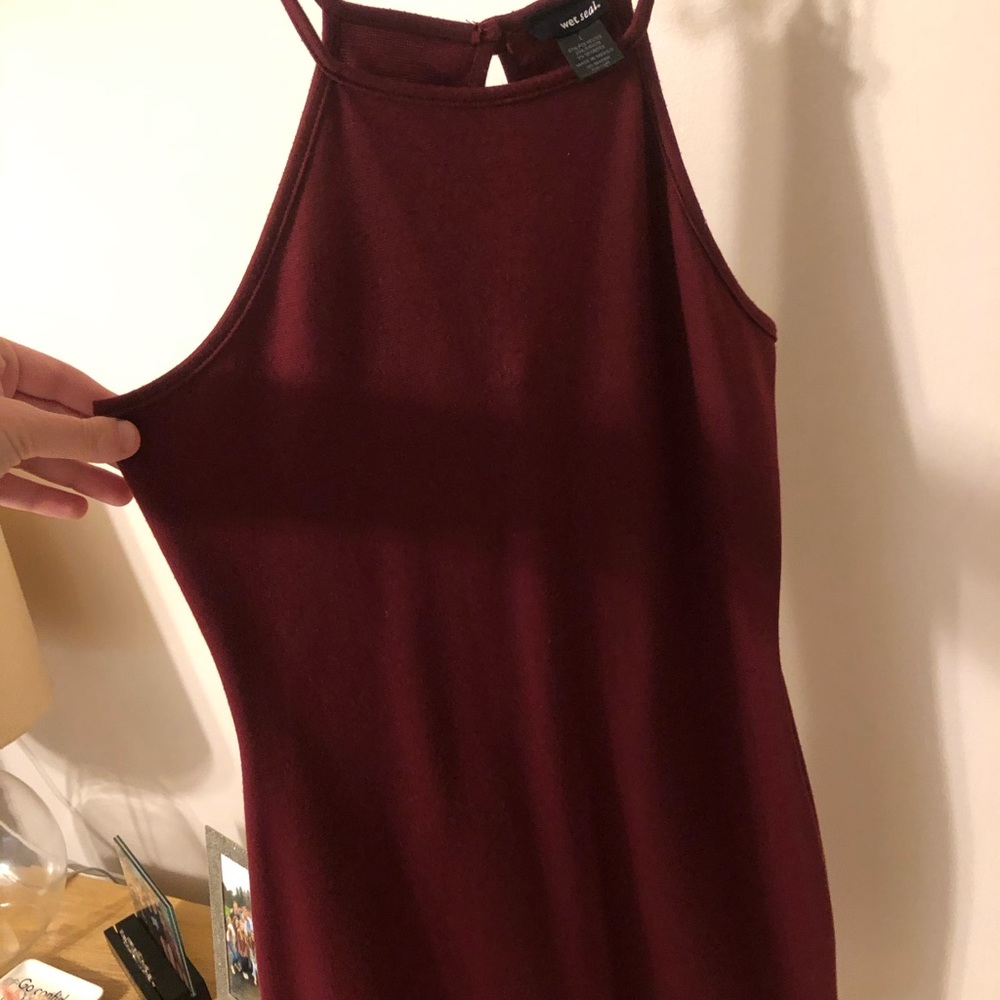 Maroon wet seal bodycon dress